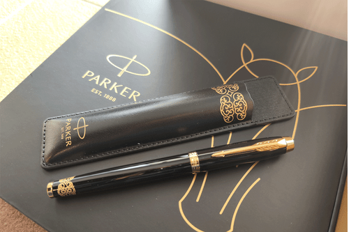 Parker IM Horse Black GT Rollerball Gift Set with Pen Pouch