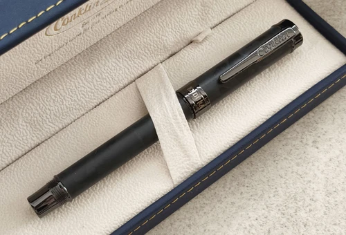 Conklin Endura Forged Carbon Fiber Gunmetal Fountain Pen