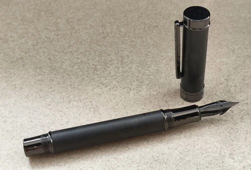Conklin Endura Forged Carbon Fiber Gunmetal Fountain Pen