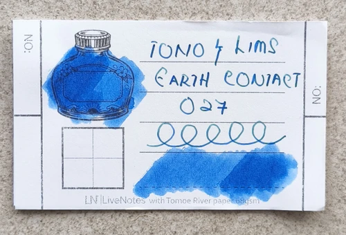 Tono&Lims Sodalite Earth Contact Line 30ml Shimmer Fountain Pen Ink