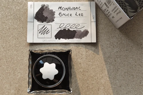 Montblanc Great Characters Bruce Lee Dragon Smokey Grey Fountain Pen 50ml Bottle Ink