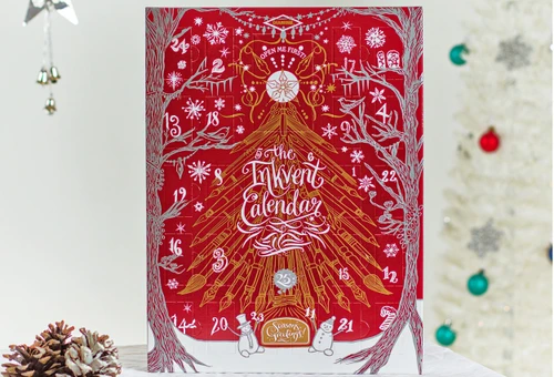 Diamine 2026 Inkvent Calendar Burgundy Edition