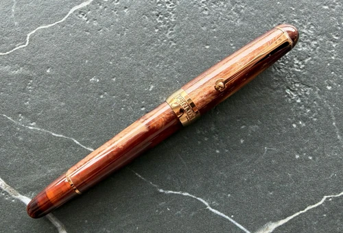 Penlux Masterpiece Delgado Golden Beryl Fountain Pen