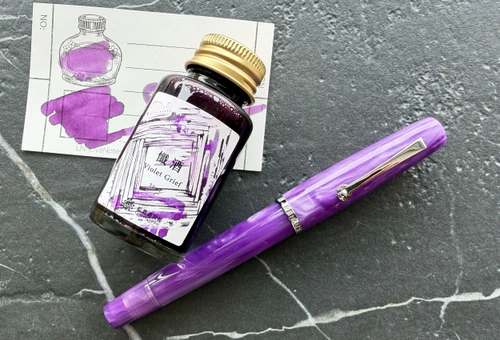 Penlux x Lennon Tool Bar Concerto Fountain Pen & Ink Set – Amethyst
