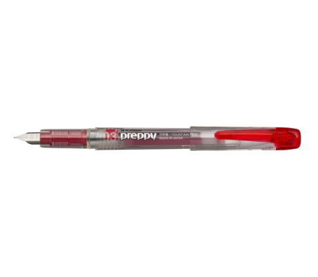 Platinum Preppy Red Fountain Pen 0.5mm Medium Nib