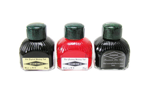 Diamine Vermillion Fountain Pen 80ml Bottle Ink