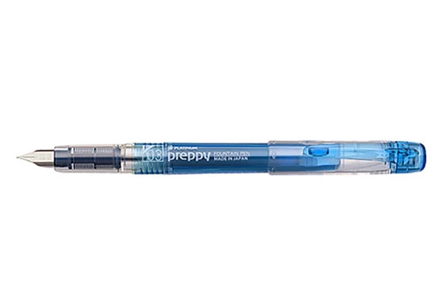 Platinum Preppy Blue Black Fountain Pen 0.5mm Medium Nib
