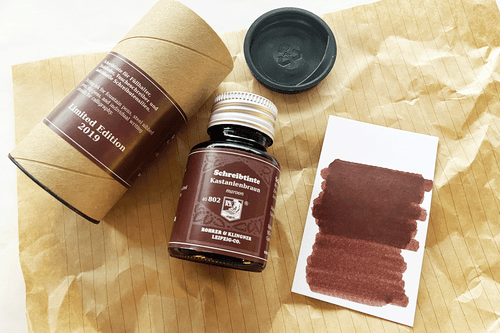 Rohrer & Klingner 50 ml Limited Edition Bottle Writing Ink Kastanienbraun Maroon