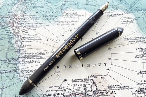 Sailor Fude de Mannen Calligraphy Dark Brown Fountain Pen 40 Degree Nib