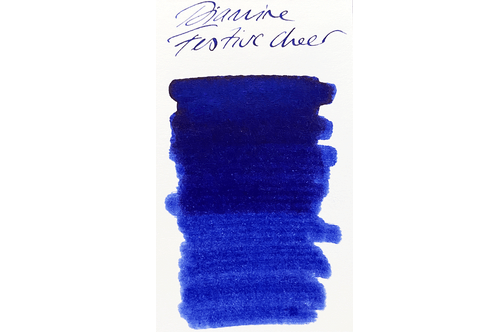 Diamine Festive Cheer Blue Fountain Pen Blue Edition Sheen 50ml Bottle Ink