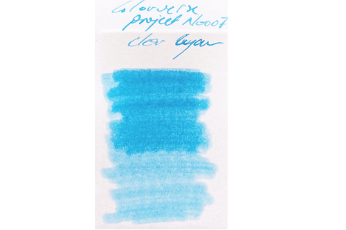 Colorverse Project No 007 Clear Cyan Fountain Pen 65ml Bottle Ink 