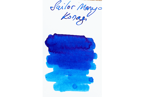 Sailor Manyo Konagi 2nd Edition Fountain Pen 50ml Bottle Ink Blue