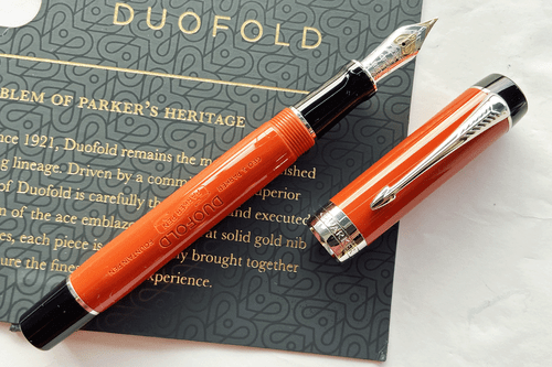 Parker Duofold Centennial Size Big Red Fountain Pen Medium Nib