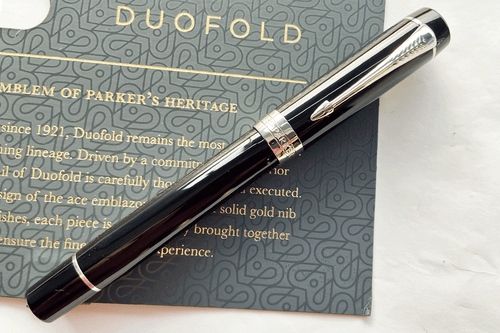 Parker Duofold Centennial Size Classic Black CT Fountain Pen