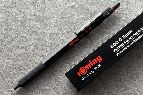 北海道rotring800 0.5　FULL METAL BLACK 筆記具