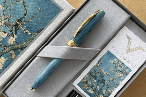 Visconti Van Gogh Almond In Blossom Asia Edition Fountain Pen Gift Set Medium Nib