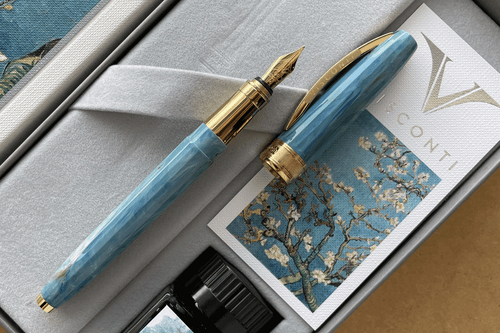 Visconti Van Gogh Almond In Blossom Asia Edition Fountain Pen Gift Set Medium Nib