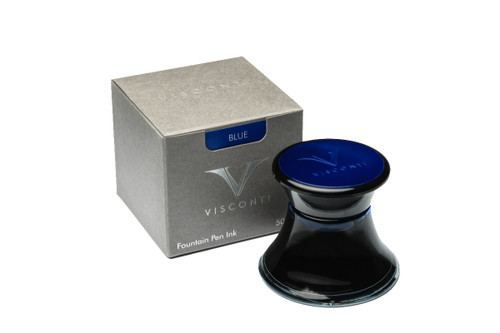 Visconti Fountain Pen 50ml Glass Inkwell Blue