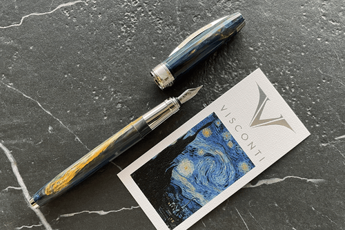 Visconti Van Gogh Starry Night Fountain Pen Gift Set Medium Nib