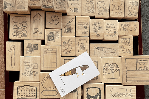 PenGallery X Catdoo Rubber Stamp -PenGallery Pen Gang