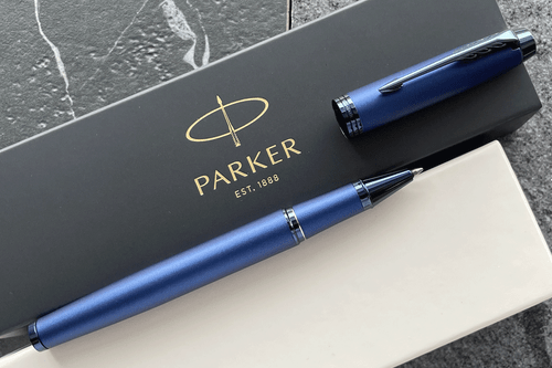 Parker IM Monochorme Blue Rollerball Pen