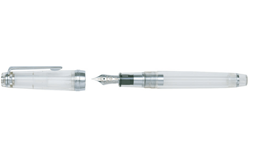 Sailor Professional Gear Slim Demonstrator Silver Trim 14k Fountain Pen