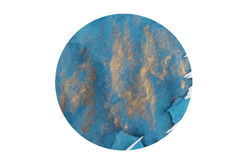 Vinta Fountain Pen 30ml Bottle Ink Shimmer Overcast Blue [Badya 1865]