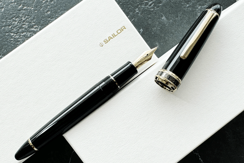 Sailor 1911 Nagahara Naginata Togi NM Black GT Fountain Pen