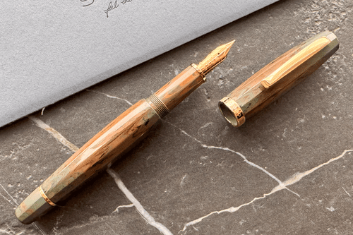 Scribo Feel Monte Conero Fountain Pen Gold Trim With 14K F Flex Nib