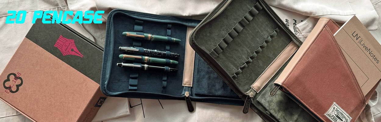 PELIKAN Pelikan leather zipper pen case (20 packs) - TY Lee Pen