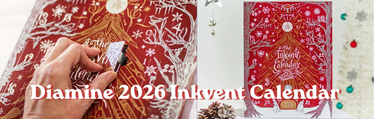 diamine 2026 inkvent calendar burgundy malaysia order