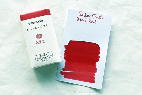 Sailor Shikiori Fountain Pen Pack Of Irori Red Ink Cartridges