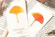 Wearingeul Leaf Ginkgo Color Swatch Card