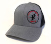 Flyin H Ranch Mesh Back Hat - Gray / Black - Red Logo