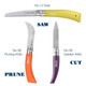 Opninel Stainless & Carbon Steel Garden Knife Trio - 3 Colors