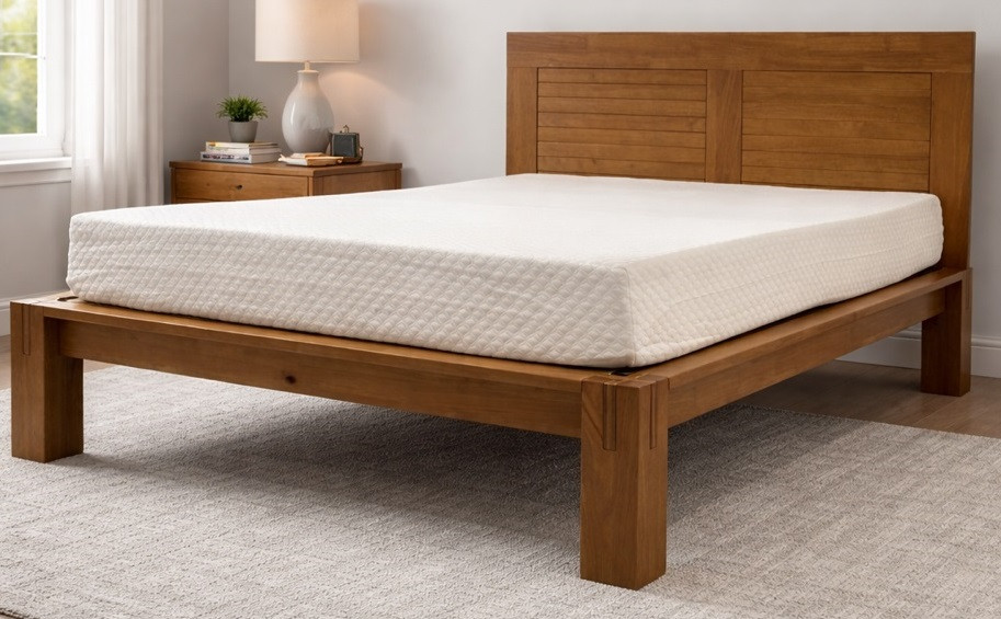 TALL Tatami Platform Bed - Honey Oak - Tatami Room