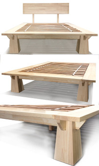 TALL Wakayama Platform Bed - Natural Finish
