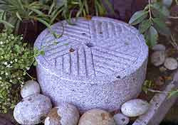 CARVED STEPPING STONE