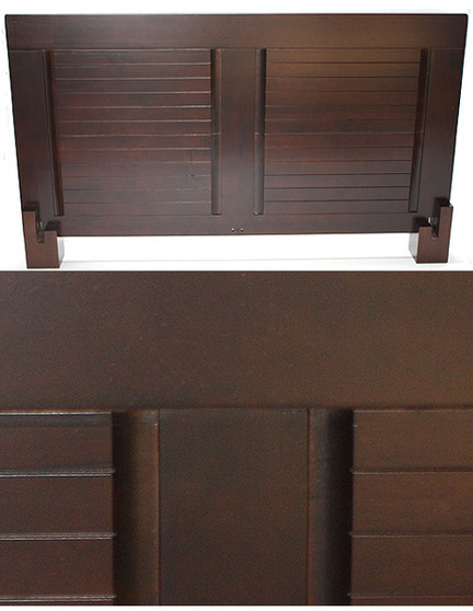 Mado Classic Platform Headboard - Dark Walnut
