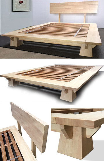 Wakayama Platform Bed - Natural Finish