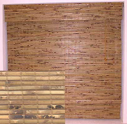 BURNT BAMBOO BLIND, ROMAN STYLE