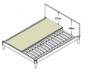 Mado Classic Platform Headboard - Dark Walnut