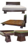 Wakayama Platform Bed - Dark Walnut