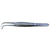 Iris Tissue Forceps Full Curved Tips with Teeth  surgical123