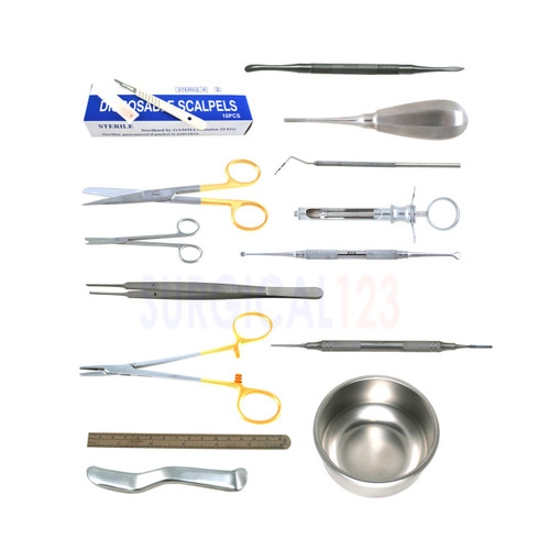 Kit of 23 Basic Dental Surgery Instruments  surgical123