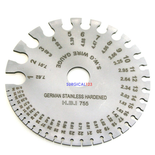 Wire Gauge Graduated in French/mm  surgical123