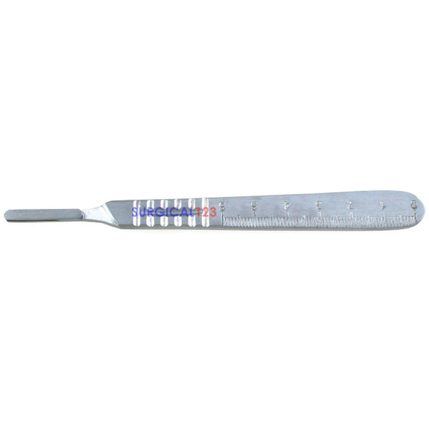 Scalpel Handle 4R with Scale for Scalpel Blades 20 to 25  surgical123