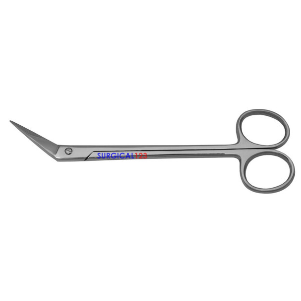 Kelly Scissors Angled Sharp Points One Blade Serrated  surgical123