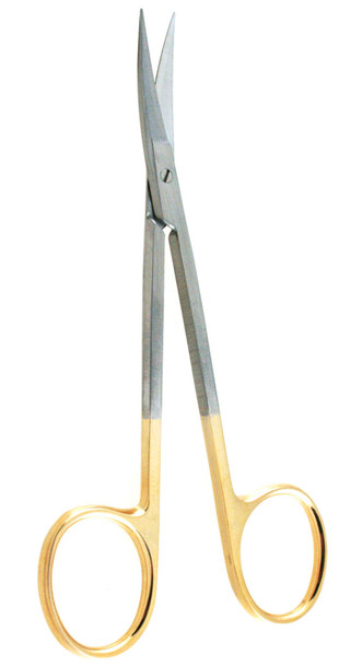 Micro Serrated Super Cut TC Iris Scissors Curved