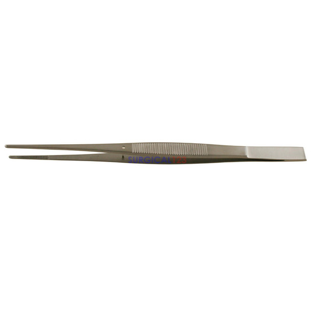 Cushing Dressing Forceps Serrated Tips with Scraper End  surgical123